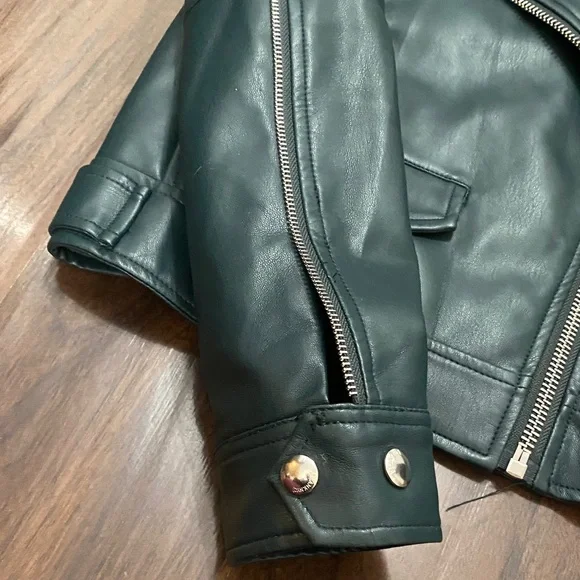 Blank NYC Green Moto Faux Leather Jacket - Picture 6 of 9